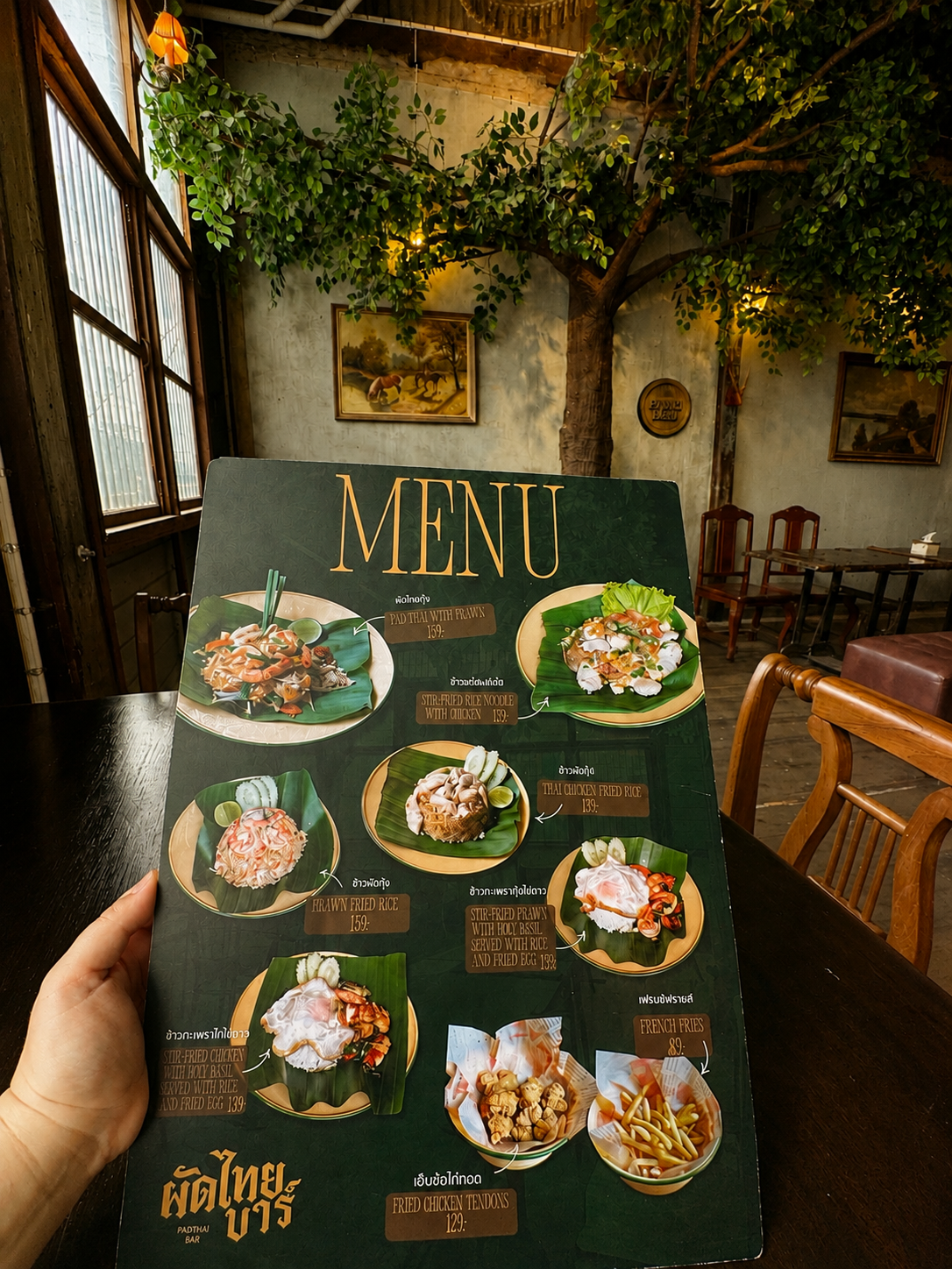 Illustrated Pad Thai Menu - Padthai Bar Bangkok