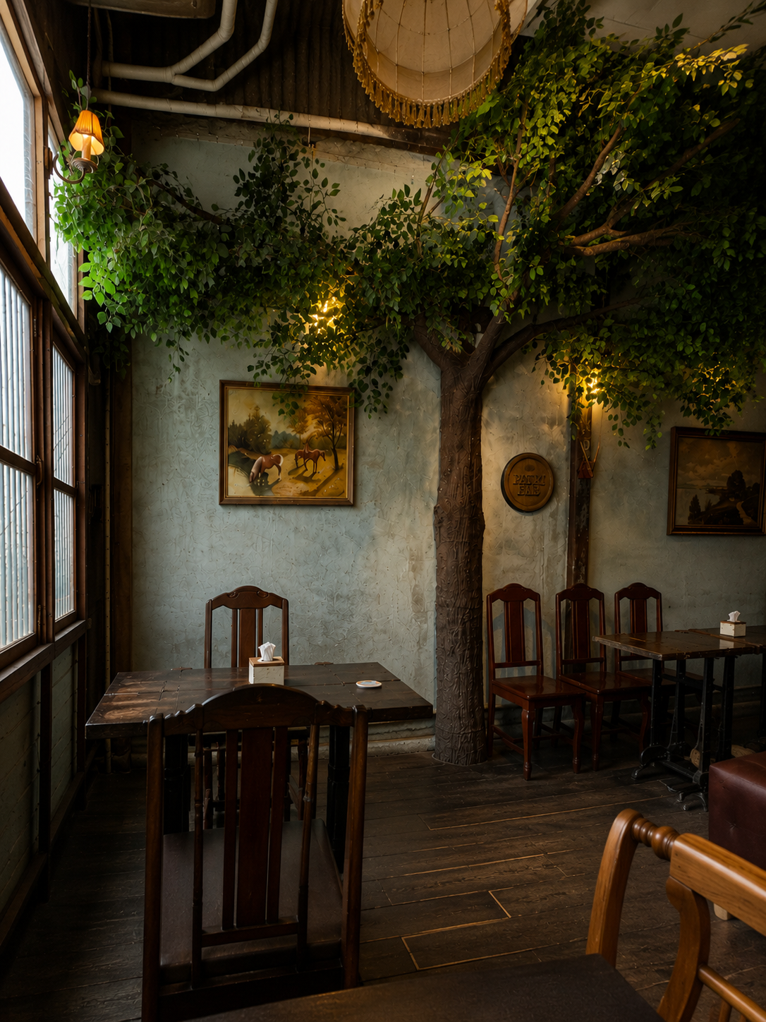 Full-Size Indoor Tree in the Dining Room - Padthai Bar Bangkok