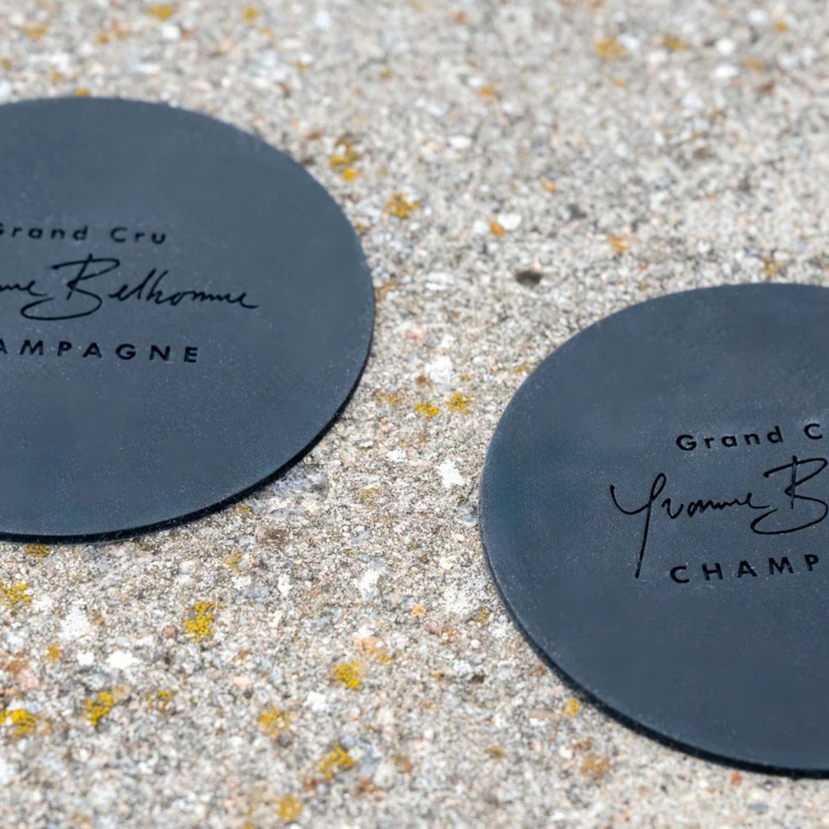 Yvonne Belhomme Premium Branded Champagne Coasters