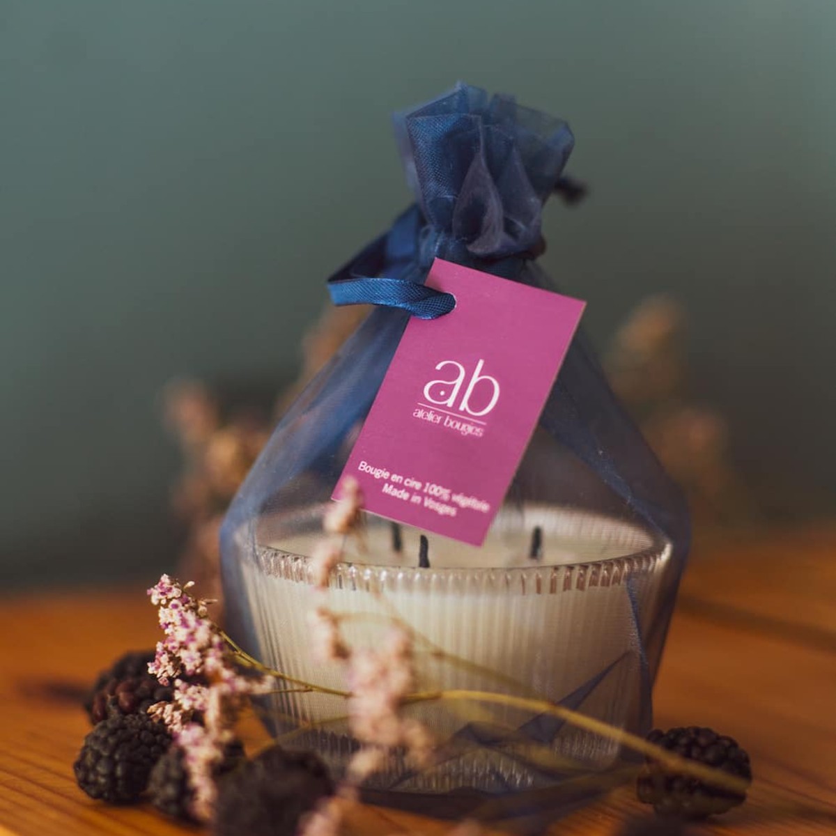 3-Wick Glass Bowl Scented Candle