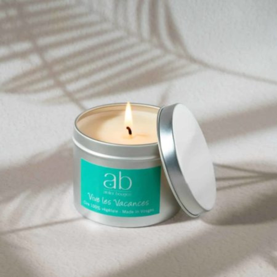 Vacation Message Metallic Scented Candle